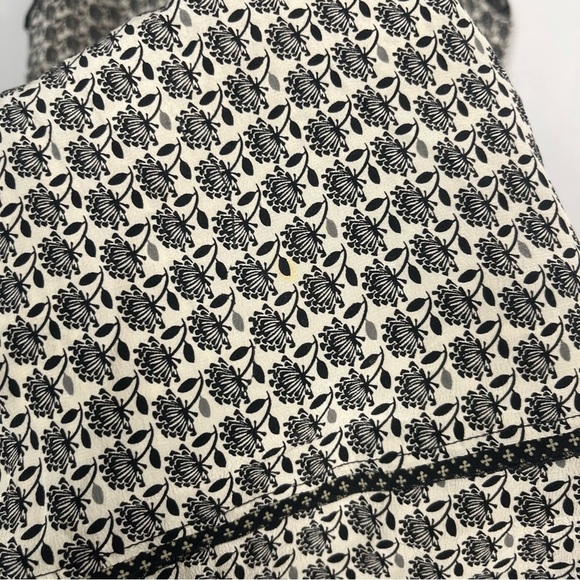 Gerald Darel Silk mini black and off white dress size French 40/ USA 8 /medium - Picture 7 of 7